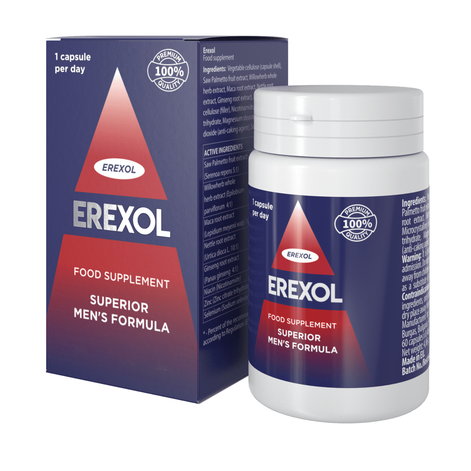Frasco de gotas Erexol original en España
