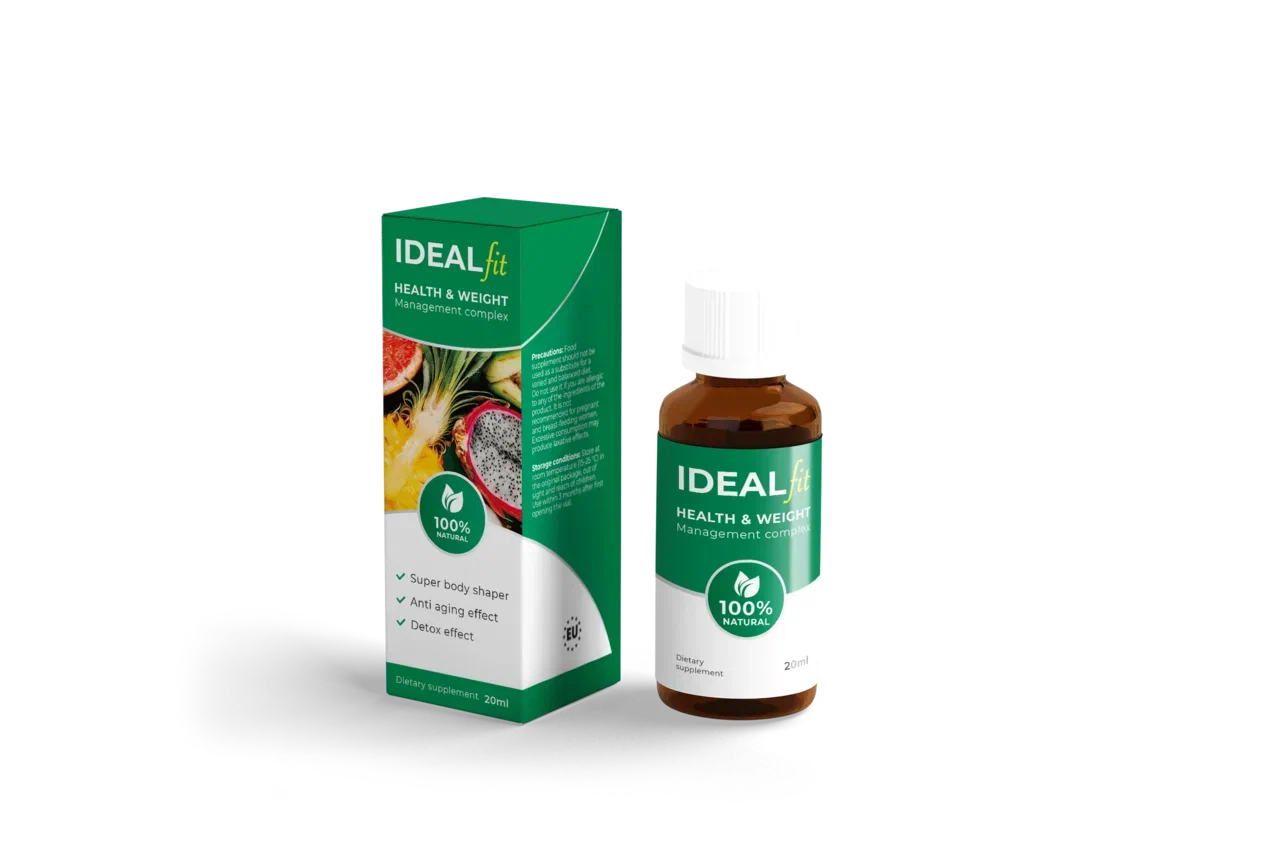 Frasco de gotas IdealFit para el control de peso