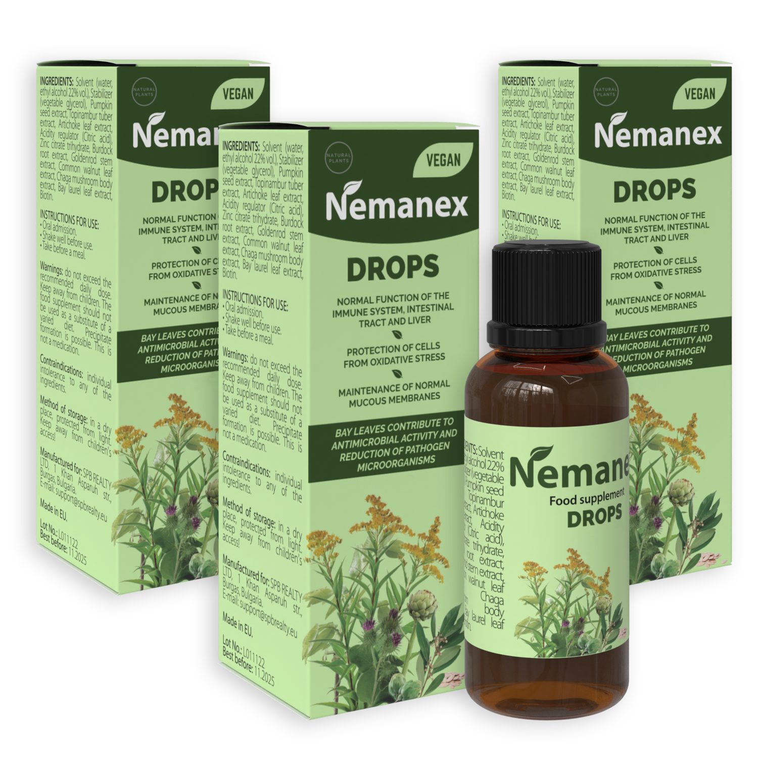 Frasco de gotas Nemanex original en España