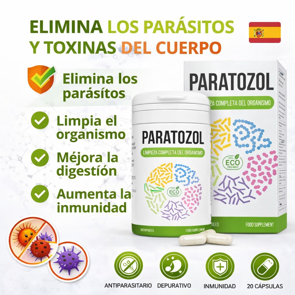 Caja del producto con diseño frontal de Paratozol