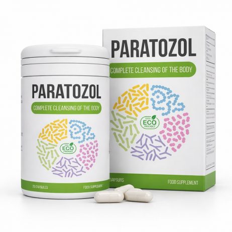 Envase de Paratozol en formato cápsulas