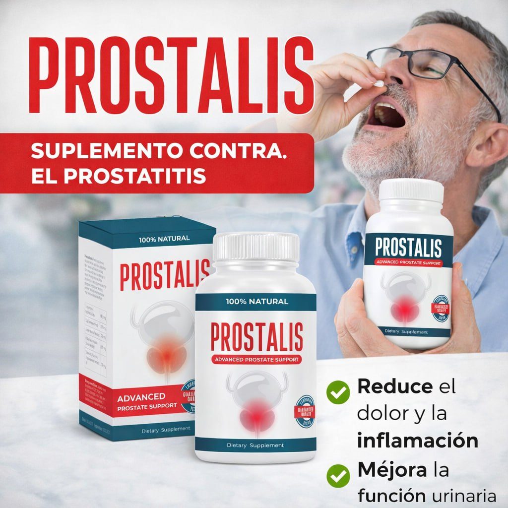 Caja y presentación frontal de Prostalis