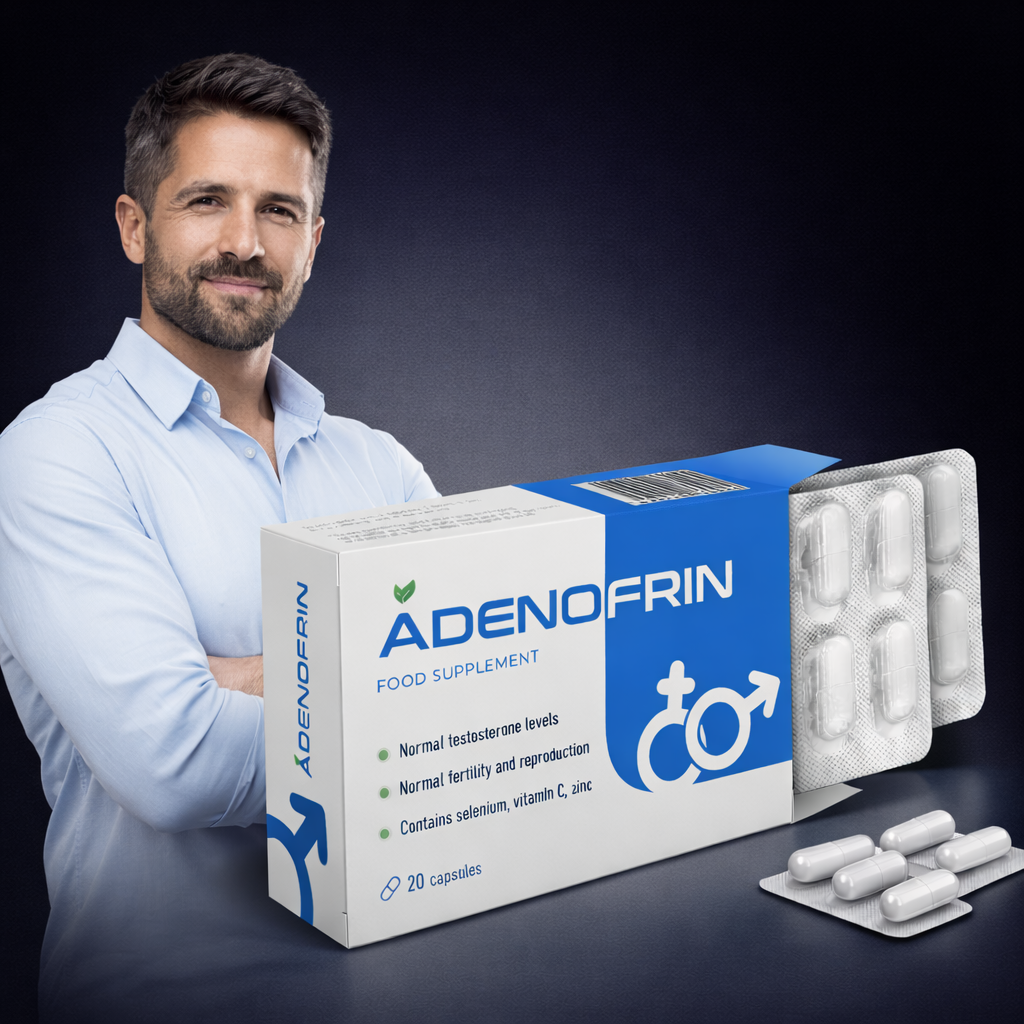 Suplemento oficial Adenofrin para el sistema genitourinario masculino