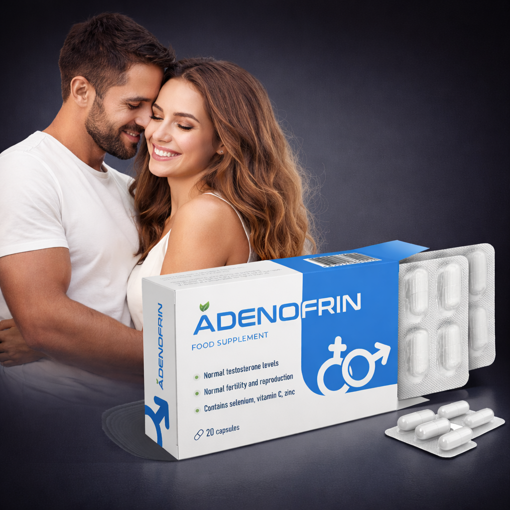 Envase original de cápsulas Adenofrin en España