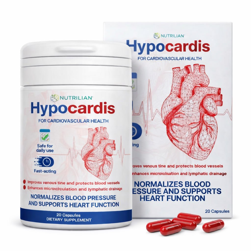 Detalle de ingredientes y presentación de Hypocardis